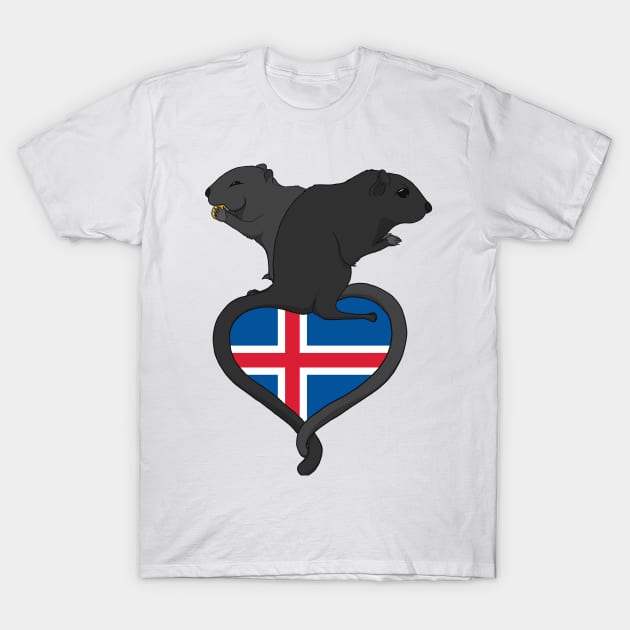 Gerbil Iceland (dark) T-Shirt by RampArt